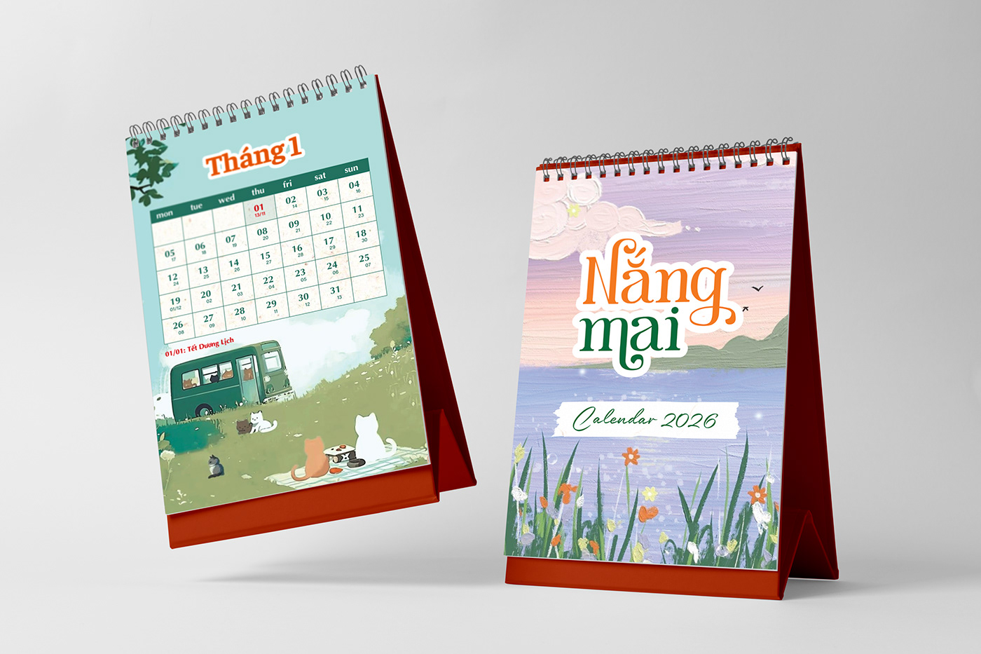 mẫu in lịch để bàn