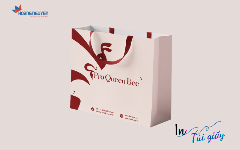 Mẫu in túi giấy Pro QueeBee